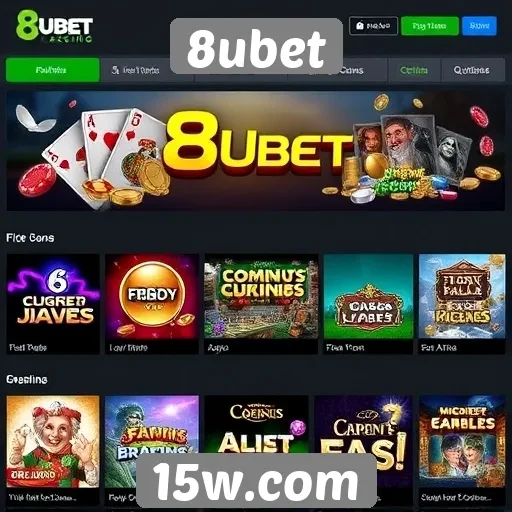 8ubet oferece ampla gama de jogos de cassino