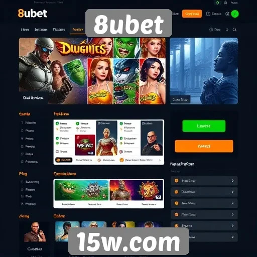 Análise da interface do usuário no site 8ubet